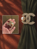 Pavé South Sea Pearl Brooch